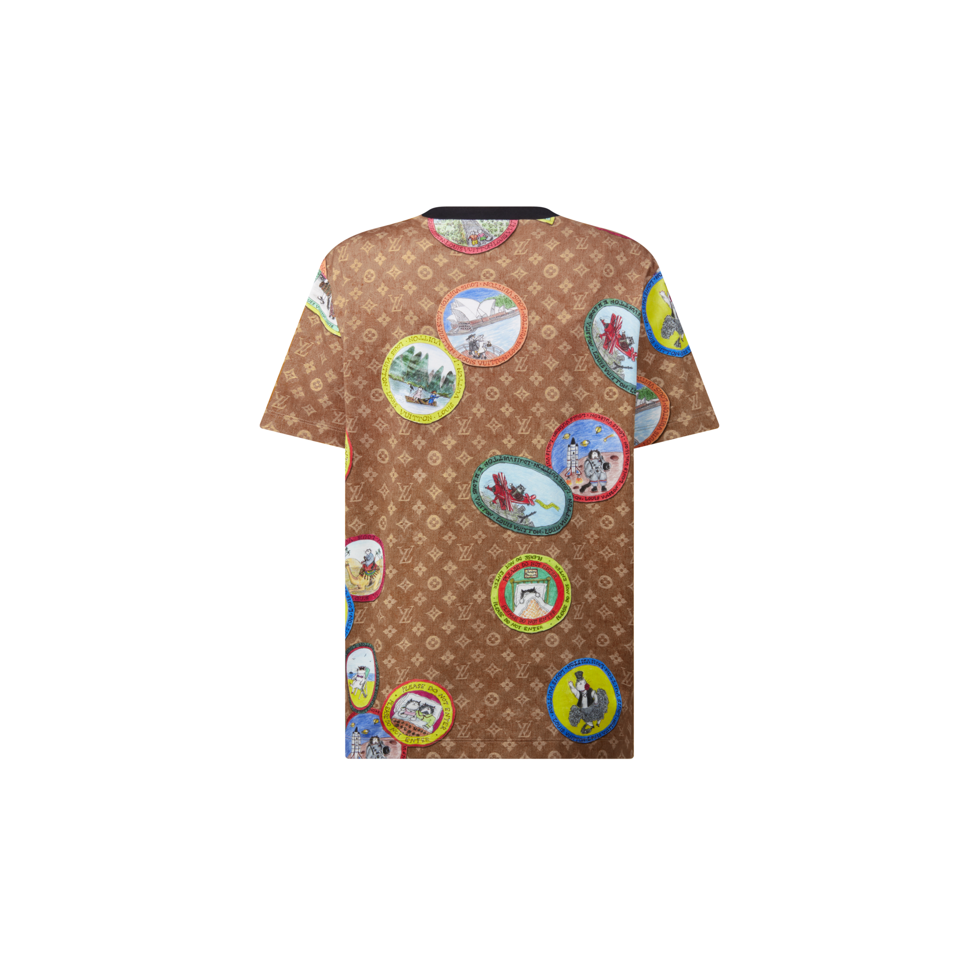  Ready-to-Wear Tops Monogram Cat Stamp T-Shirt | Louis Vuitton ® (Product zoom)