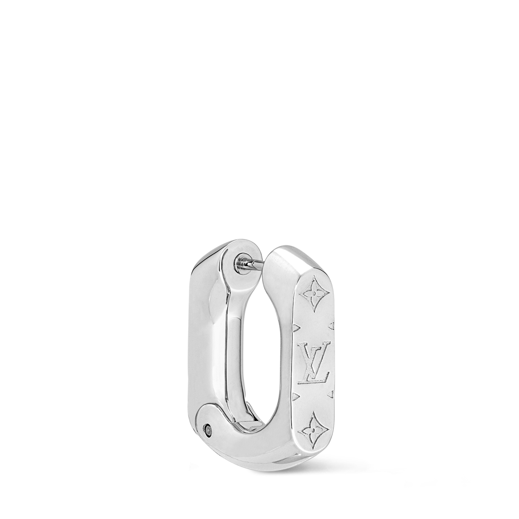 S00 Fashion Jewelry Earrings Monogram Chain Hoop Earring | Louis Vuitton ® (Product zoom)