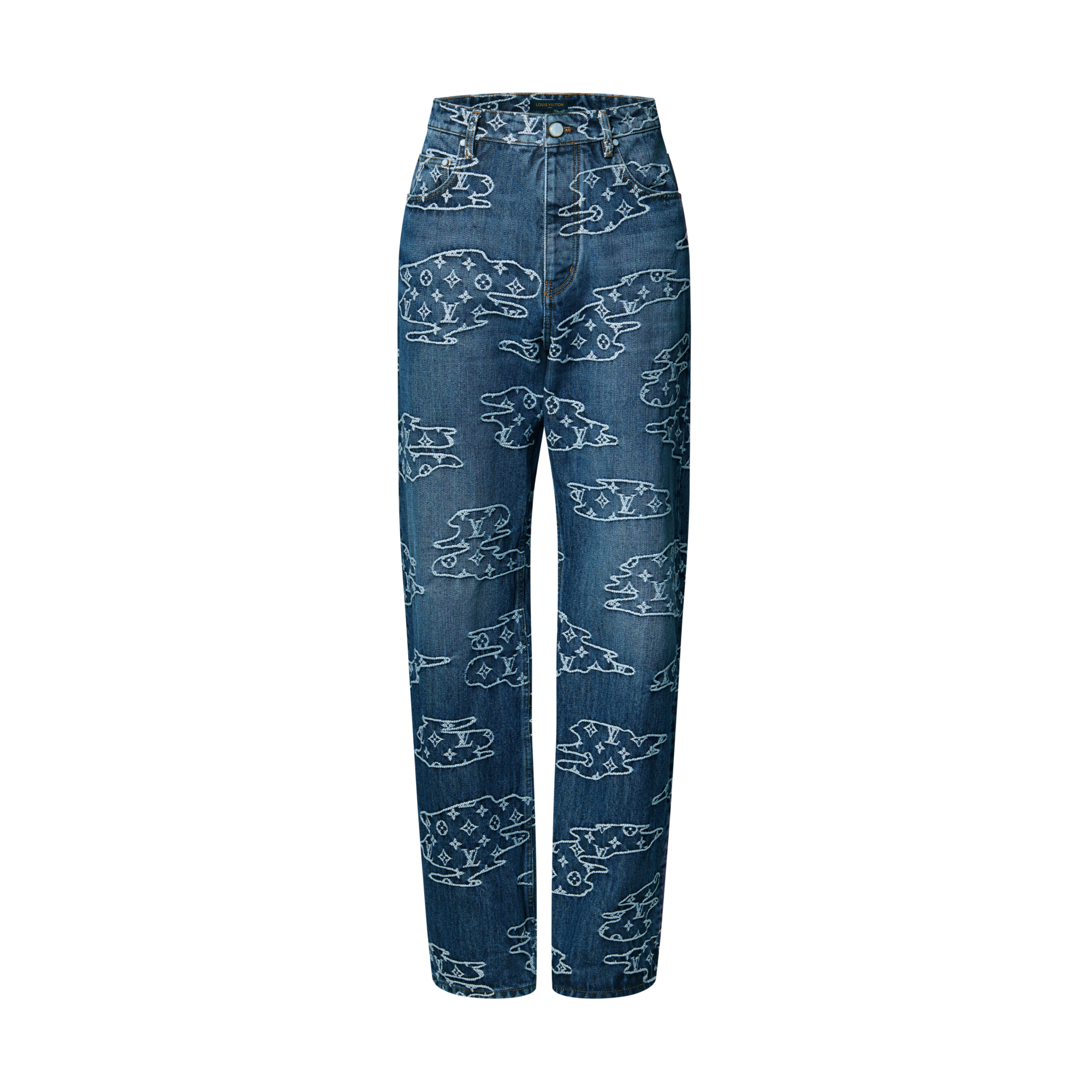  Ready-to-Wear Denim Monogram Denim Skate Pants | Louis Vuitton ® (Product zoom)