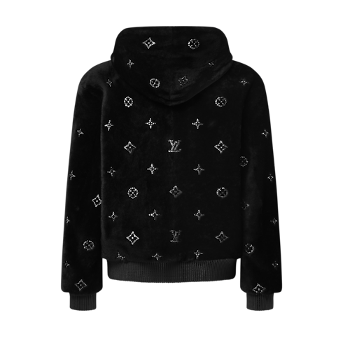 Ready-to-Wear All Ready-to-Wear Monogram Embellished Shearling Hoodie | Louis Vuitton ® (Product zoom)