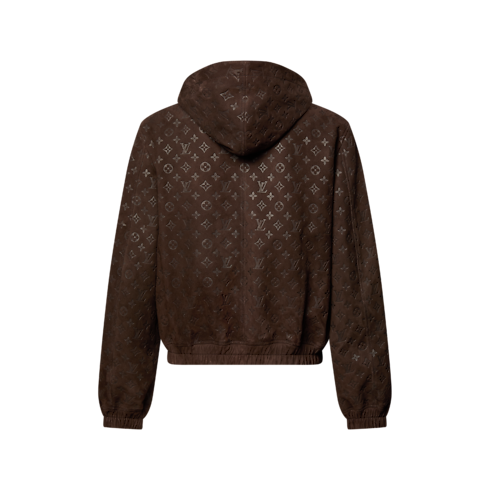 Ready-to-Wear Coats and Outerwear Monogram Embossed Suede Hoodie | Louis Vuitton ® (Product zoom)