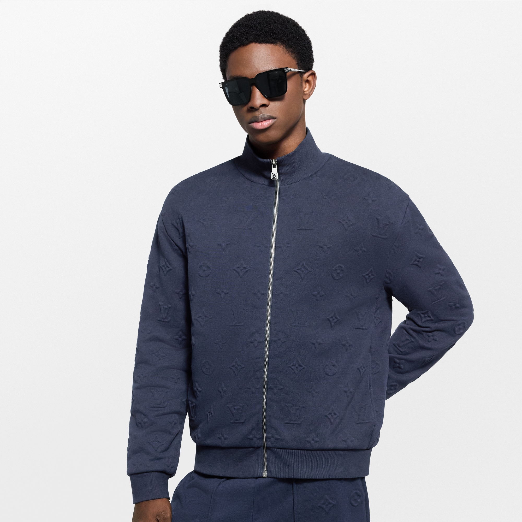  Ready-to-Wear All Ready-to-Wear Monogram Embossed Track Top | Louis Vuitton ® (Product zoom)