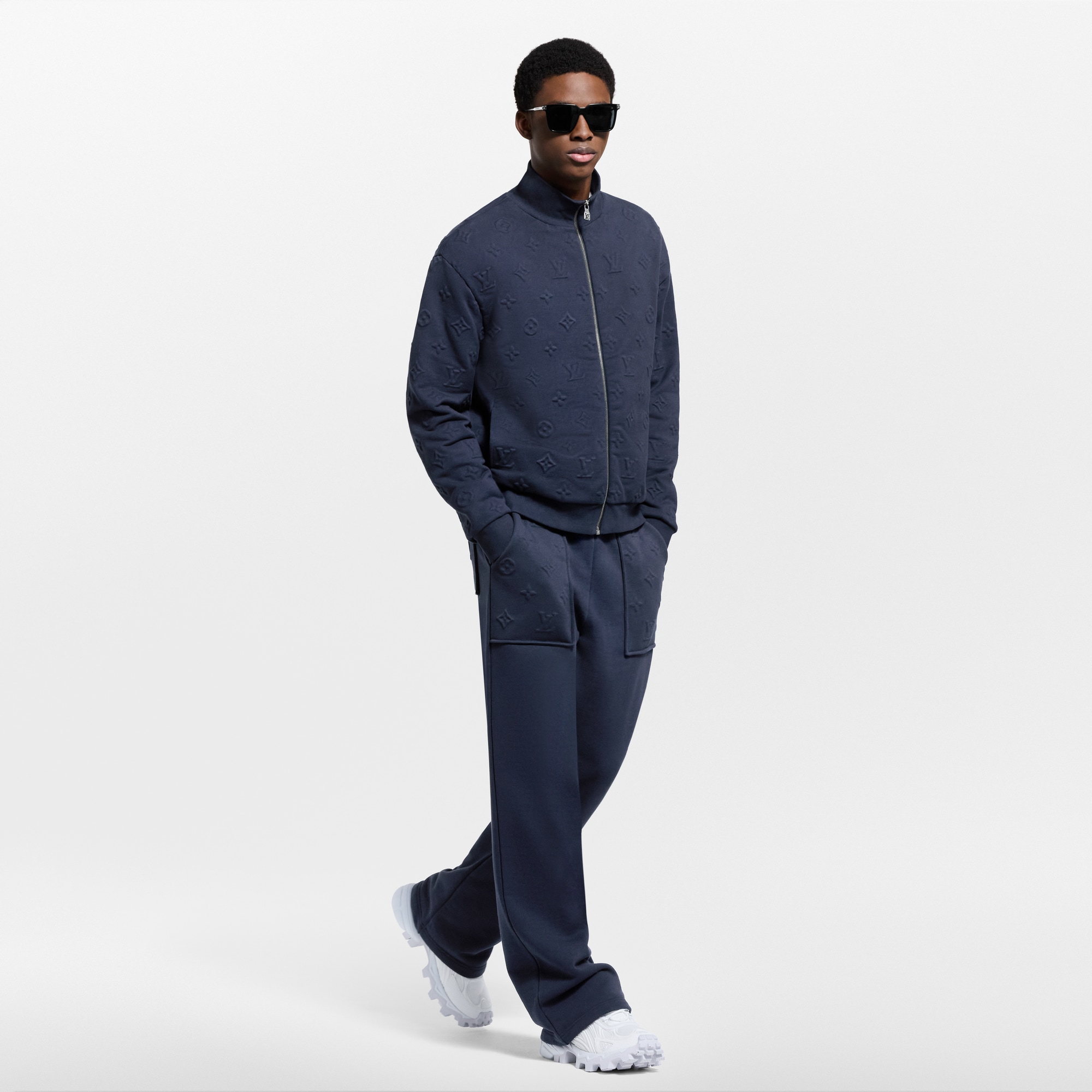  Ready-to-Wear All Ready-to-Wear Monogram Embossed Track Top | Louis Vuitton ® (Product zoom)