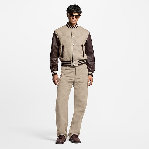 Ready-to-Wear Denim Monogram Embroidered Skate Pants | Louis Vuitton ® (Product zoom)