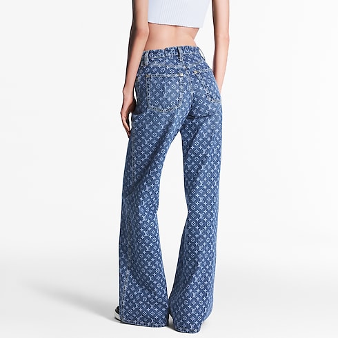 Ready-to-Wear Pants Monogram Flared Jeans | Louis Vuitton ® (Product zoom)
