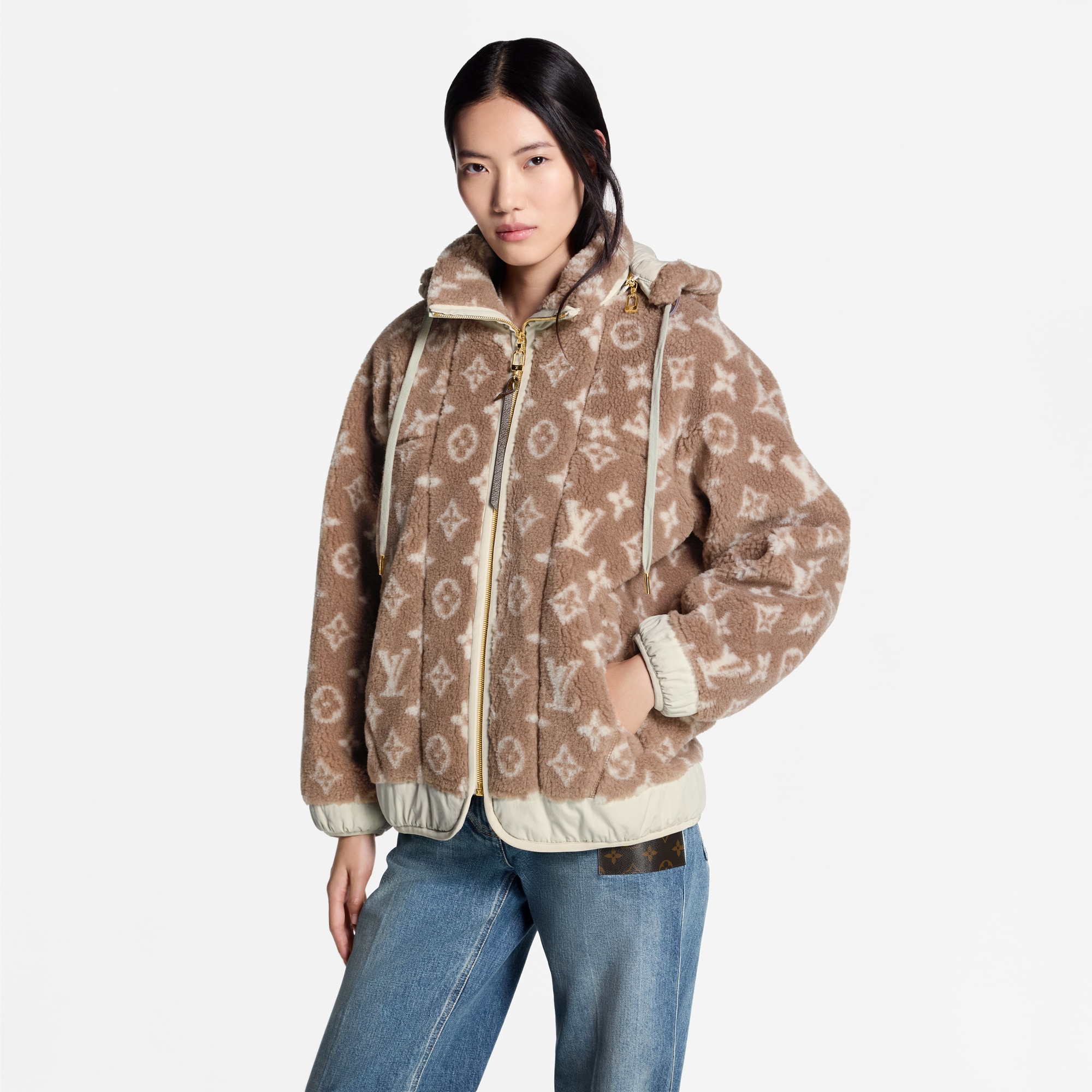  Ready-to-Wear Coats and Jackets Monogram Fleece Hooded Jacket | Louis Vuitton ® (Product zoom)