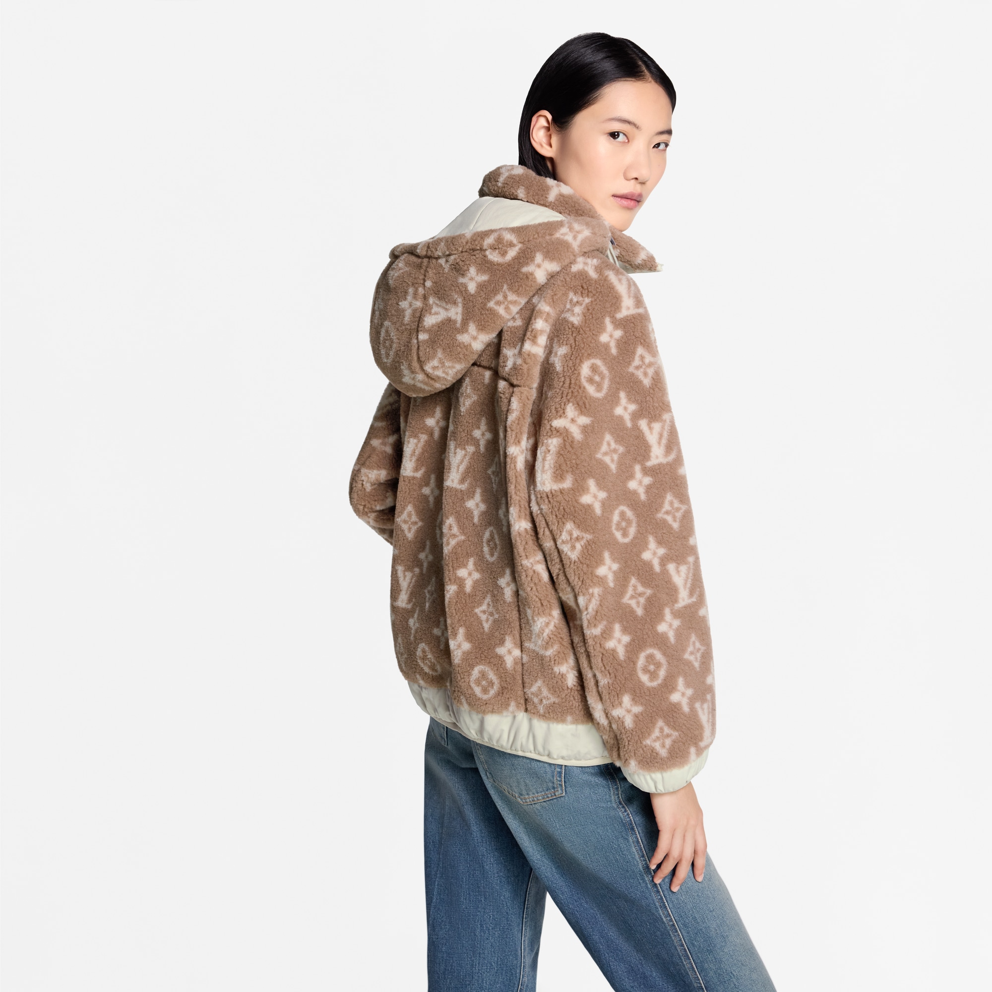  Ready-to-Wear Coats and Jackets Monogram Fleece Hooded Jacket | Louis Vuitton ® (Product zoom)