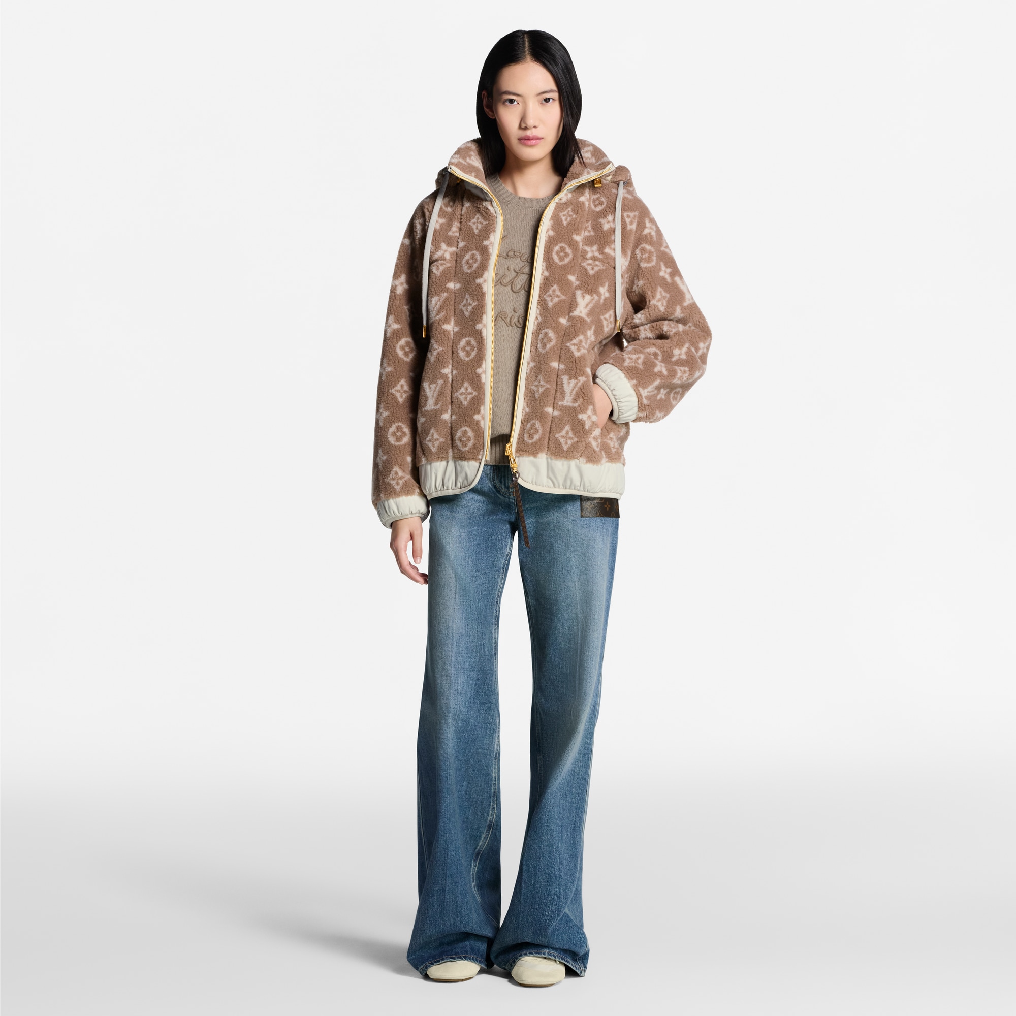  Ready-to-Wear Coats and Jackets Monogram Fleece Hooded Jacket | Louis Vuitton ® (Product zoom)