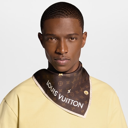 S00 Accessories Silk and Bandanas Monogram Flower Bandana | Louis Vuitton ® (Product zoom)