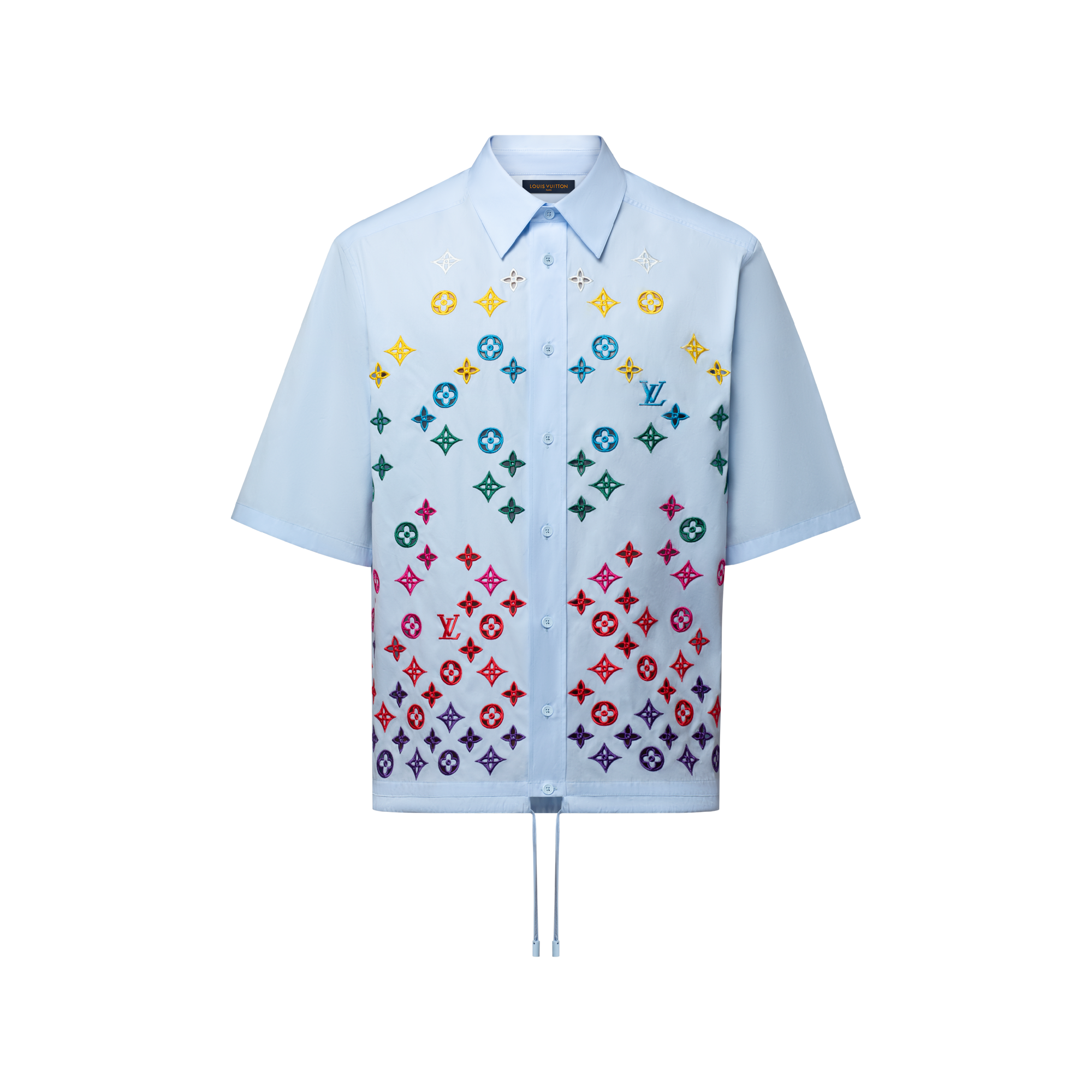 Monogram Flowers Embroidered Short-Sleeved Shirt - Men - Ready-to-Wear | LOUIS  VUITTON ®