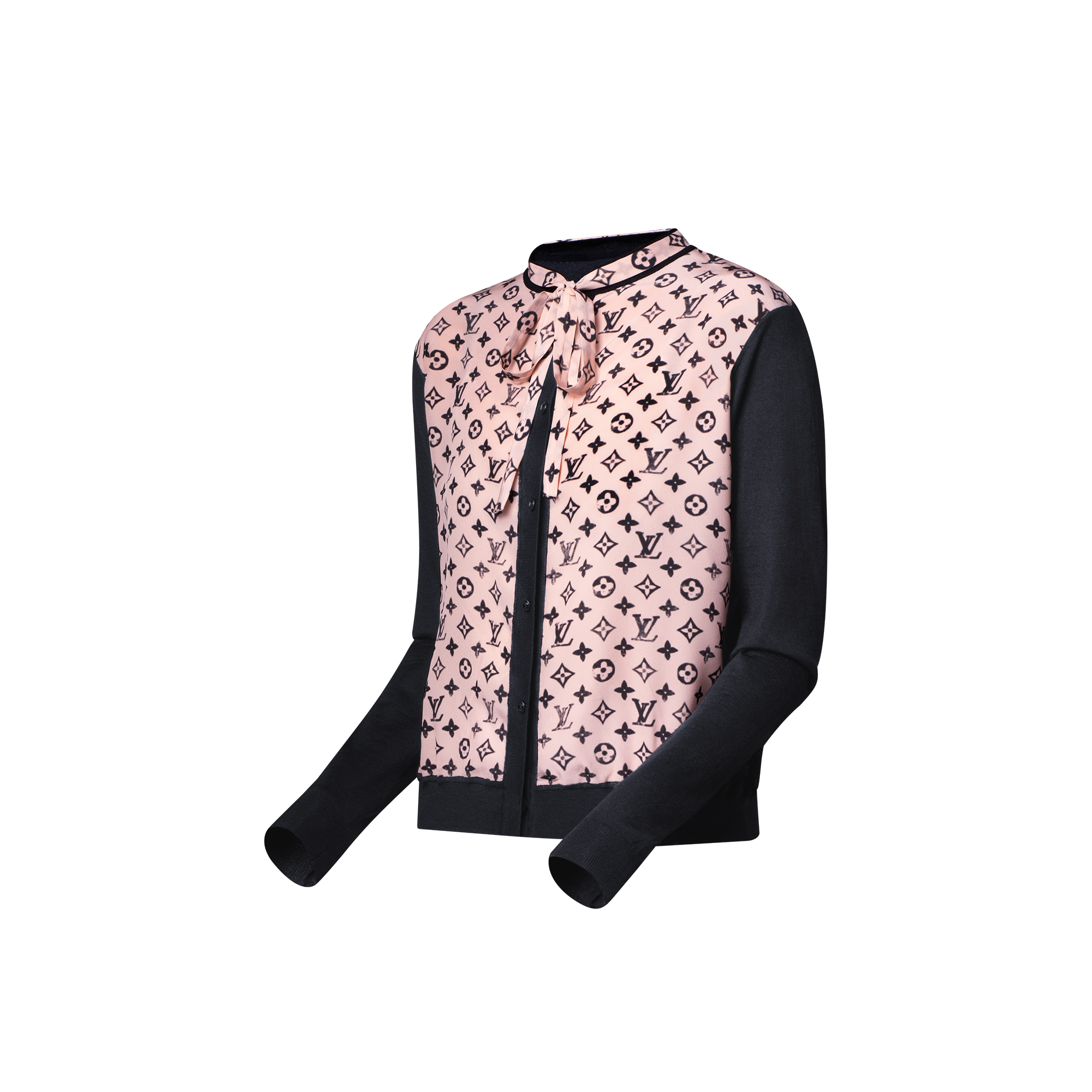  Ready-to-Wear Knitwear Monogram Front Cardigan | Louis Vuitton ® (Product zoom)