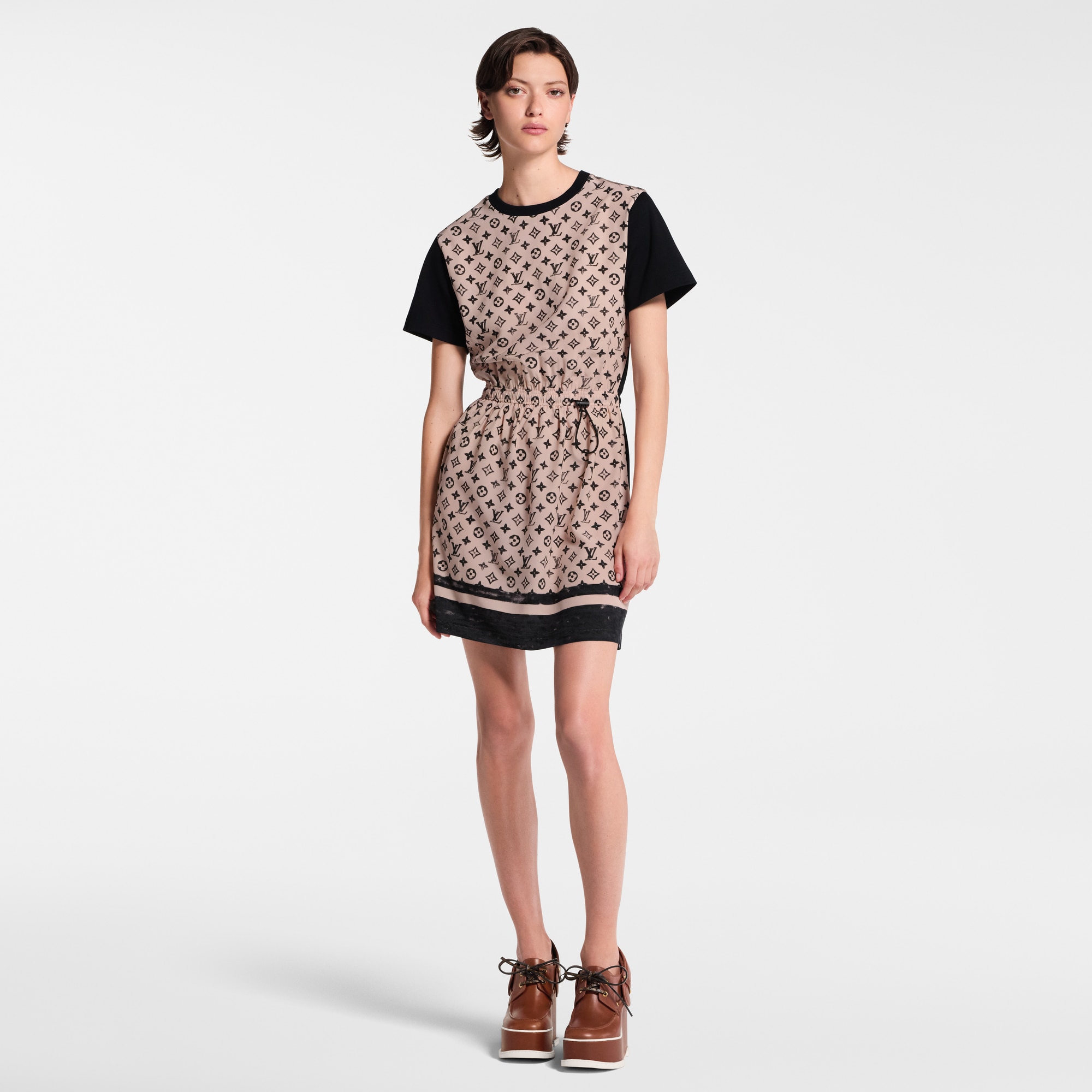  Ready-to-Wear Dresses Monogram Front Drawstring Dress | Louis Vuitton ® (Product zoom)