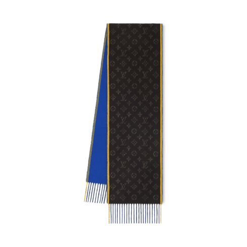 Monogram Heritage Double Face Scarf Front View