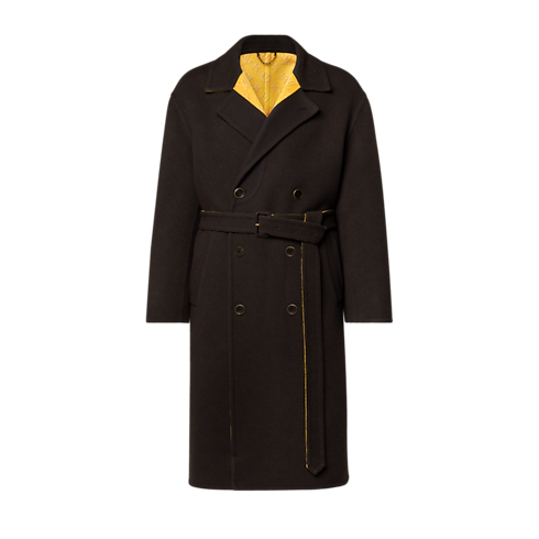 Monogram Heritage Double Face Trench Coat Front View