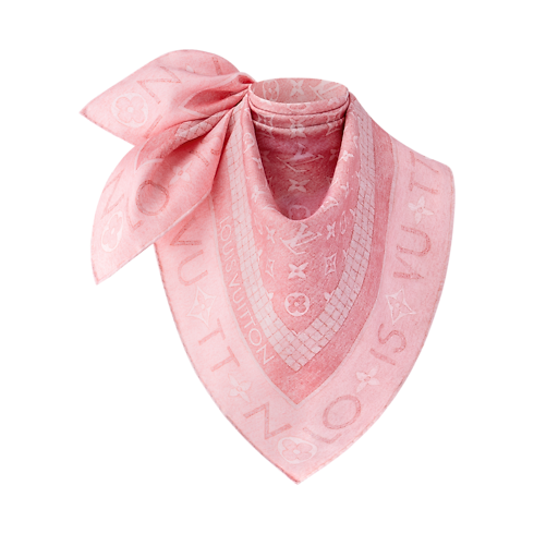 S00 Accessories Silk Squares and Bandeaus Monogram Infinity Denim Square 90 | Louis Vuitton ® (Product zoom)