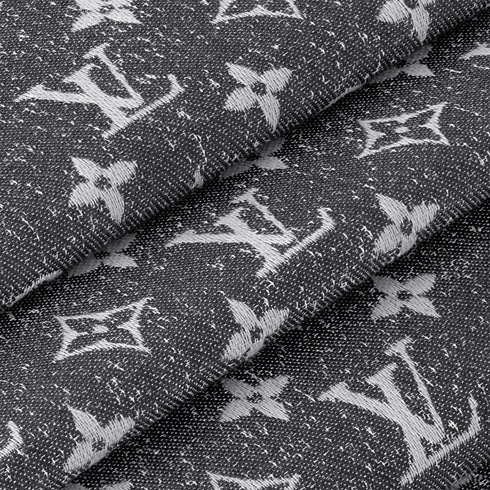 S00 Accessories Shawls and Stoles Monogram Jacquard Denim Shawl | Louis Vuitton ® (Product zoom)