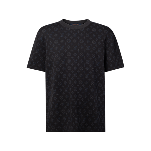 Ready-to-Wear All Ready-to-Wear Monogram Jacquard Short-Sleeved Crewneck | Louis Vuitton ® (Product zoom)