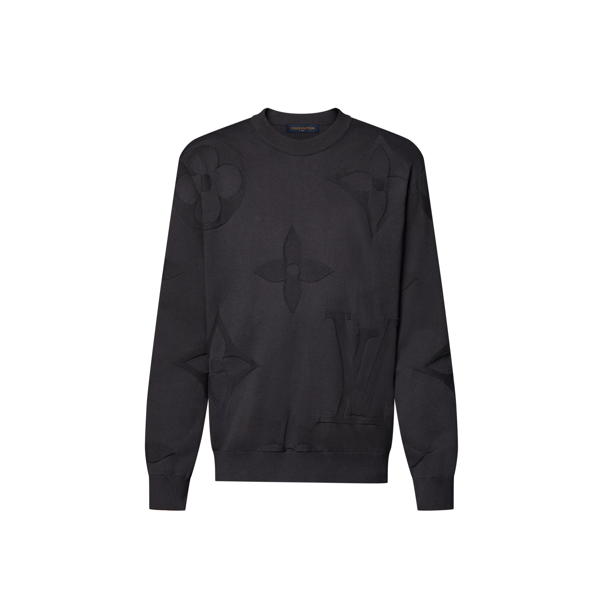  Prêt-à-Porter Tout le Prêt-à-Porter Monogram Long-Sleeved Cotton Crewneck | Louis Vuitton ® (Zoom produit)