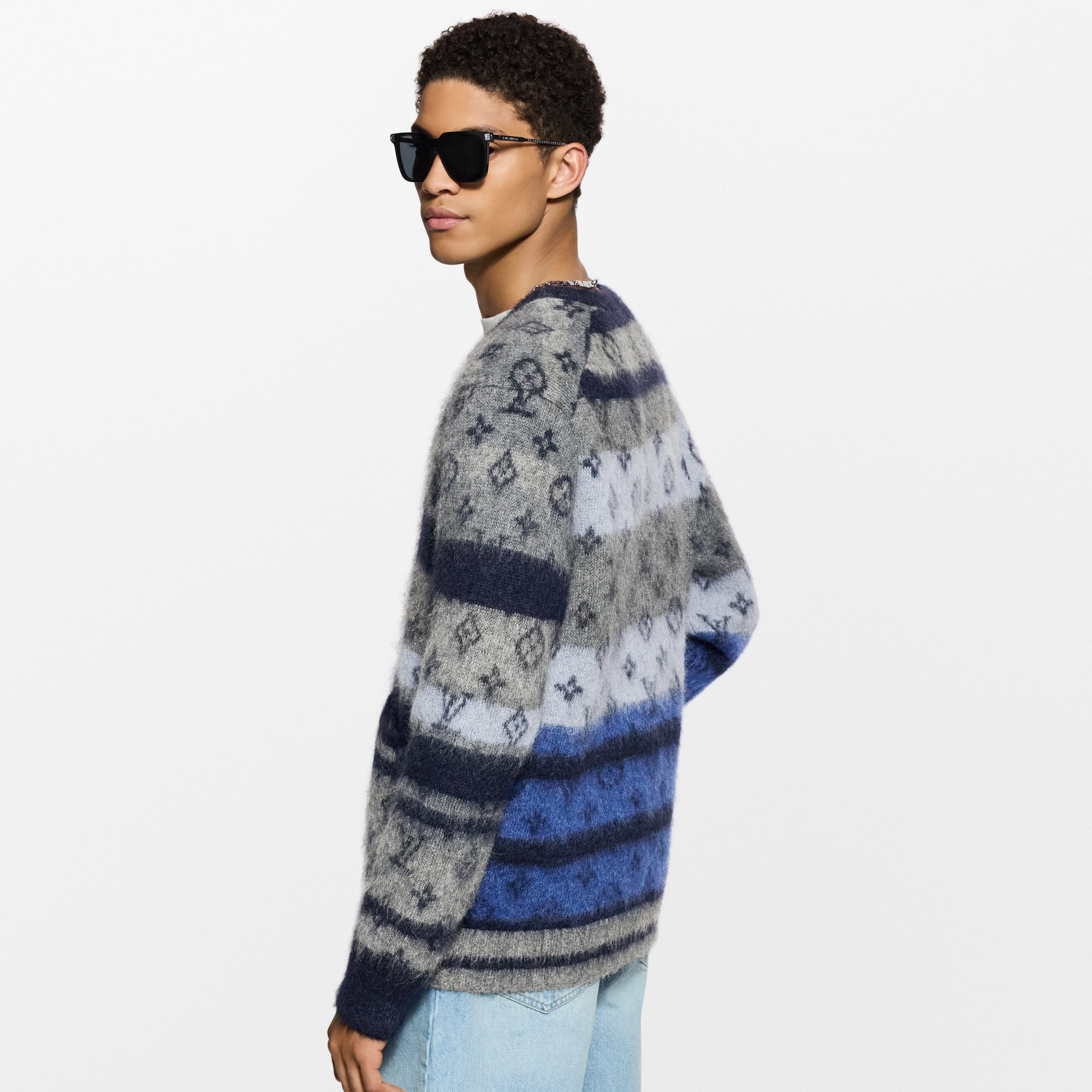  Ready-to-Wear All Ready-to-Wear Monogram Mohair Cardigan | Louis Vuitton ® (Product zoom)