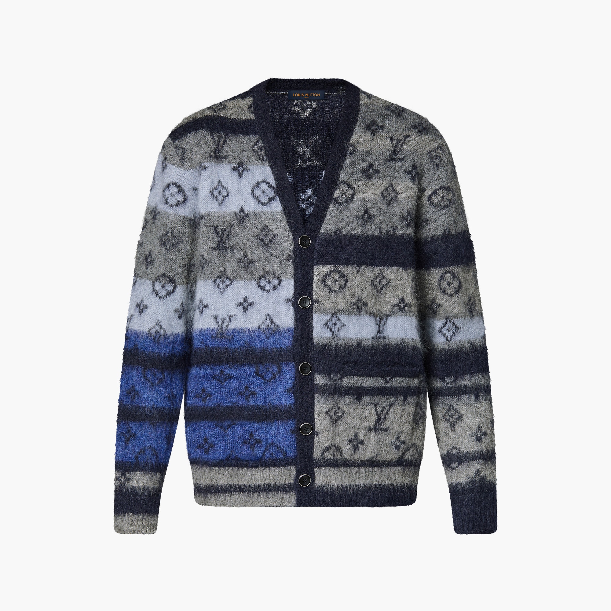 Monogram Mohair Cardigan Men Ready-to-Wear LOUIS VUITTON ®