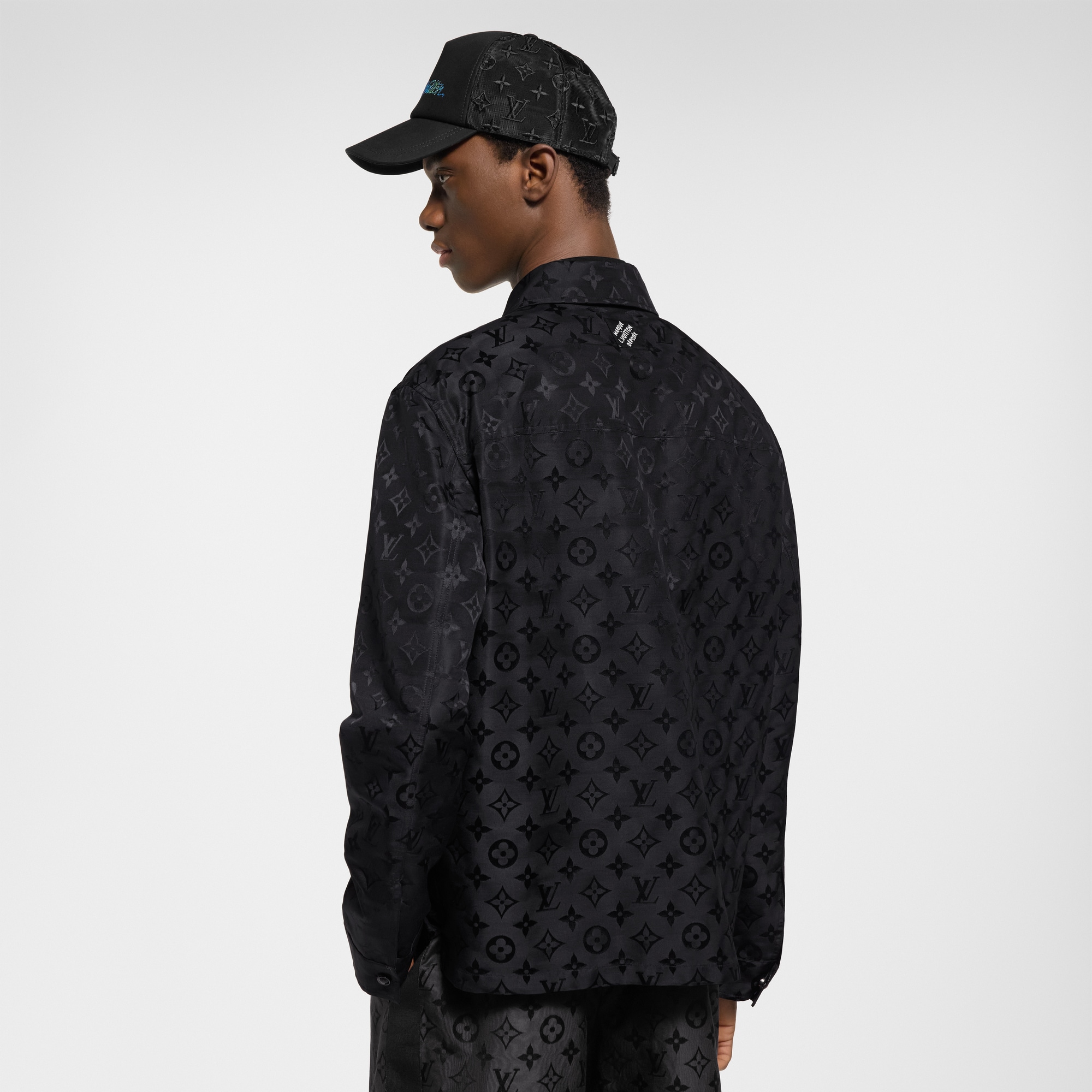  Ready-to-Wear Coats and Outerwear Monogram Moire Jacquard Silk Overshirt | Louis Vuitton ® (Product zoom)