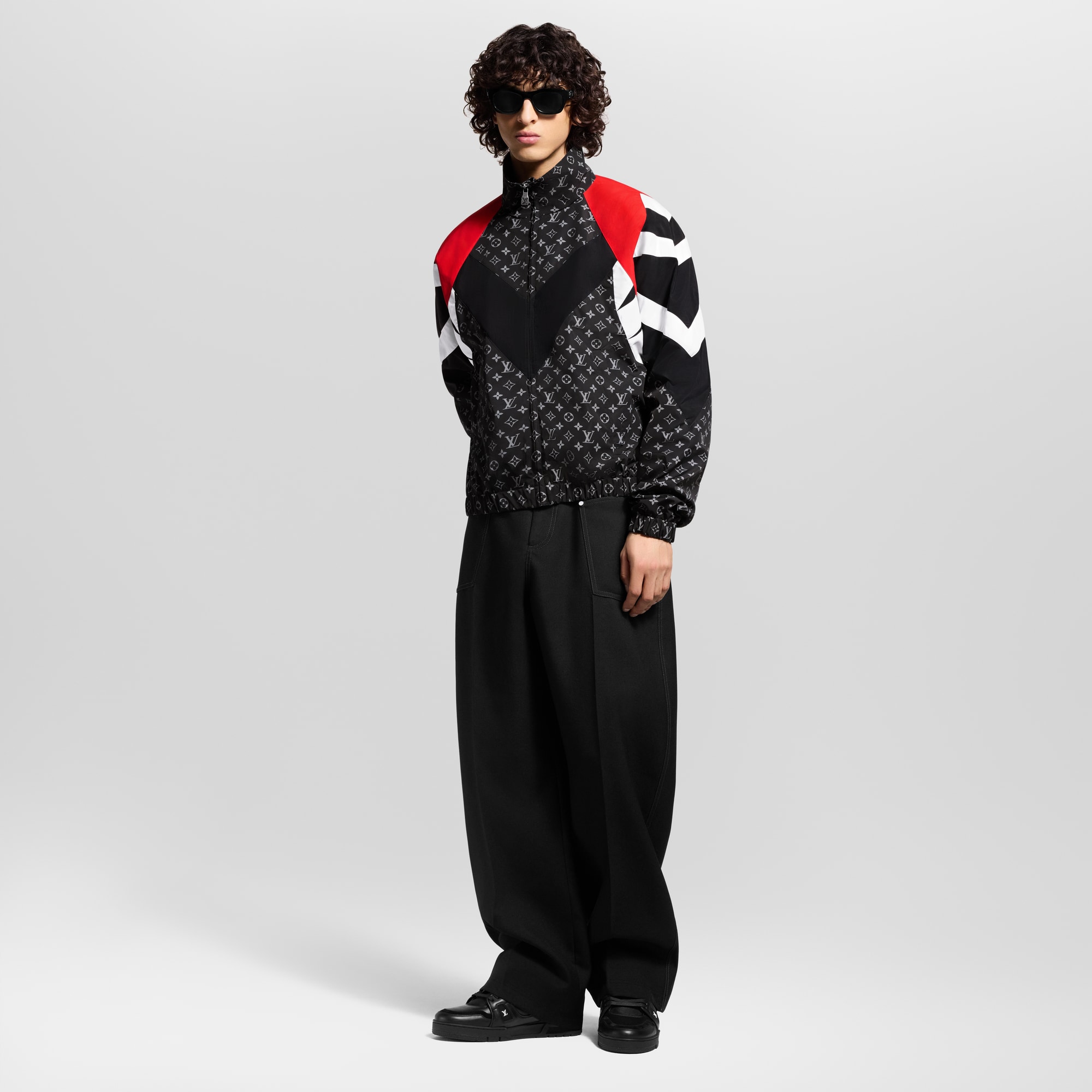  Ready-to-Wear Coats and Outerwear Monogram Printed Nylon Tracksuit Top | Louis Vuitton ® (Product zoom)