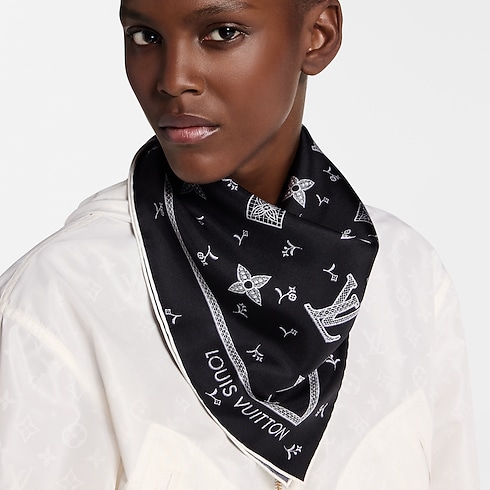 S00 Accessories Silk Squares and Bandeaus Monogram Romance Square 70 | Louis Vuitton ® (Product zoom)
