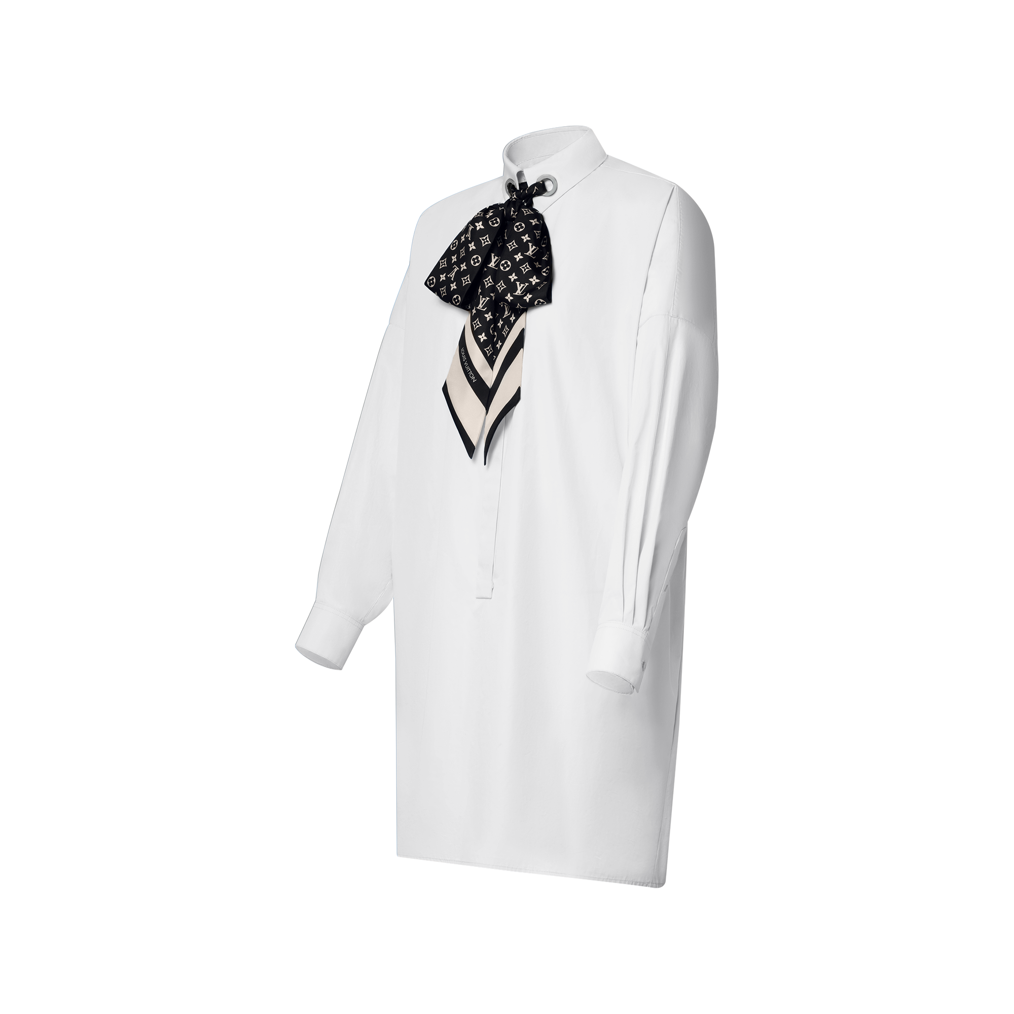  Ready-to-Wear Dresses Monogram Scarf Shirt Dress | Louis Vuitton ® (Product zoom)