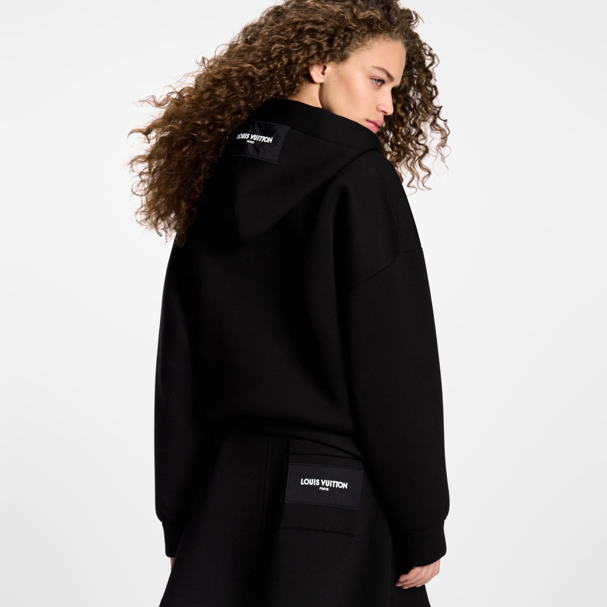  Ready-to-Wear Tops Monogram Scarf Zip-Up Hoodie | Louis Vuitton ® (Product zoom)