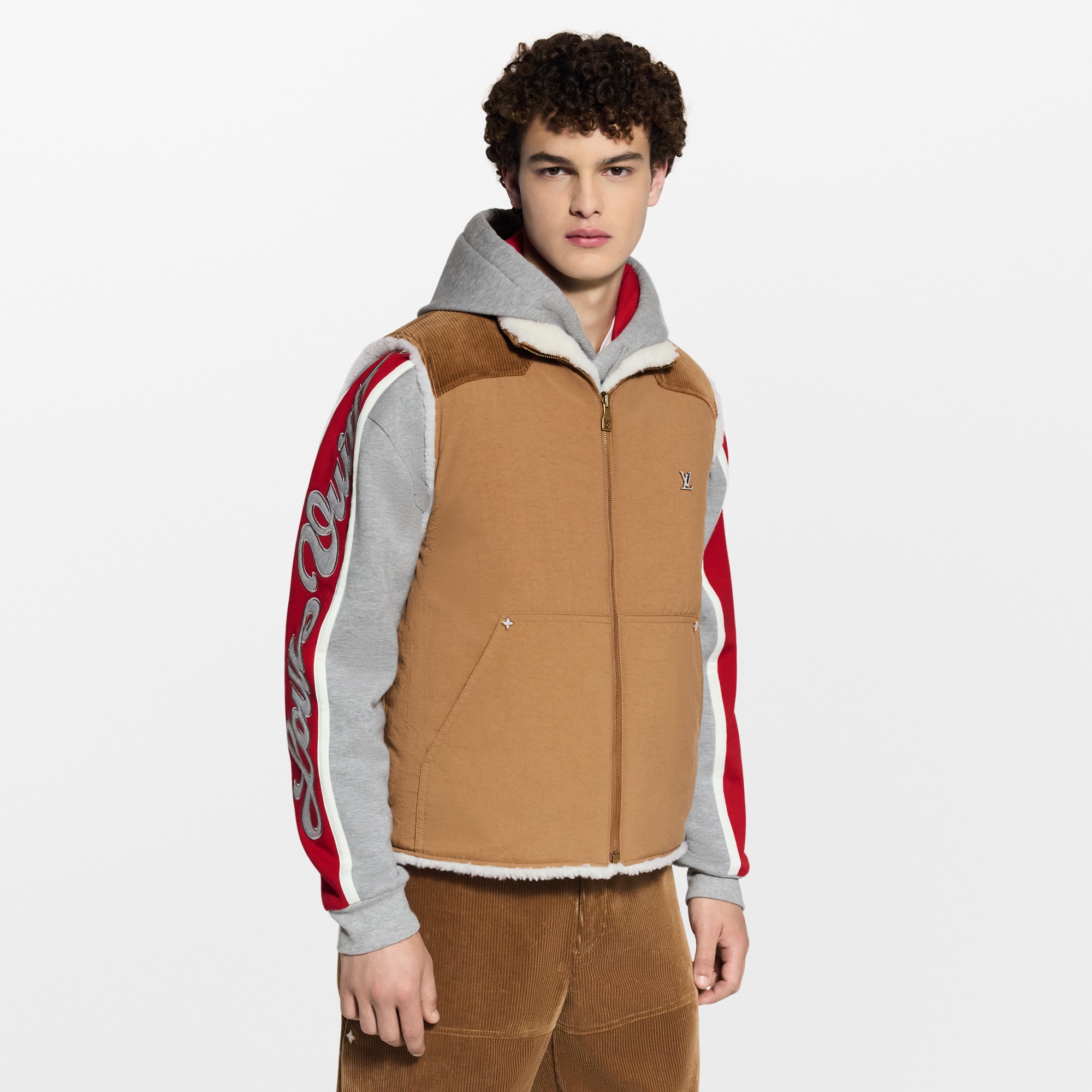  Ready-to-Wear Coats and Outerwear Monogram Shearling Mix Reversible Gilet | Louis Vuitton ® (Product zoom)