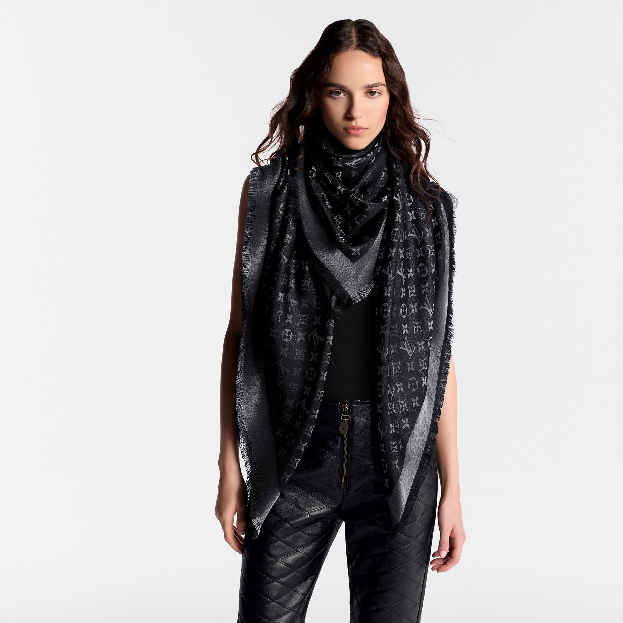S00 Accessories Shawls and Stoles Monogram Shine Shawl | Louis Vuitton ® (Product zoom)