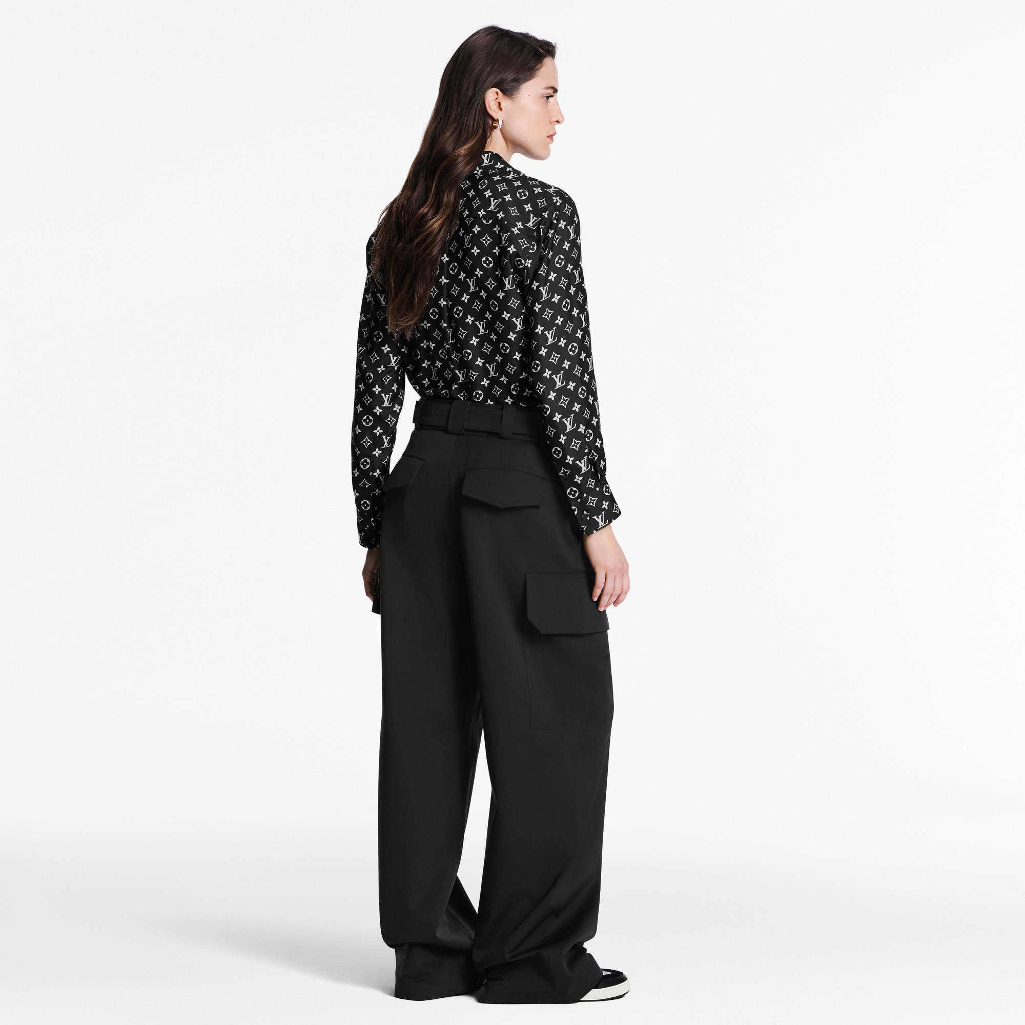  Ready-to-Wear Tops Monogram Silk Shirt | Louis Vuitton ® (Product zoom)