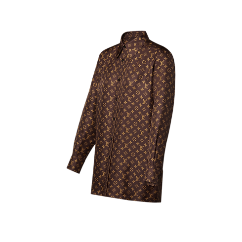 Ready-to-Wear Tops Monogram Silk Shirt | Louis Vuitton ® (Product zoom)