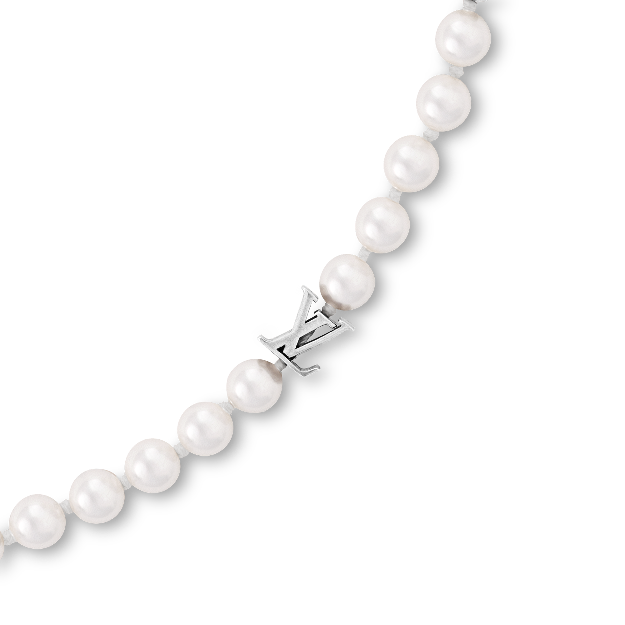 S00 Fashion Jewelry Necklaces and Pendants Monogram Slim Pearls Necklace | Louis Vuitton ® (Product zoom)