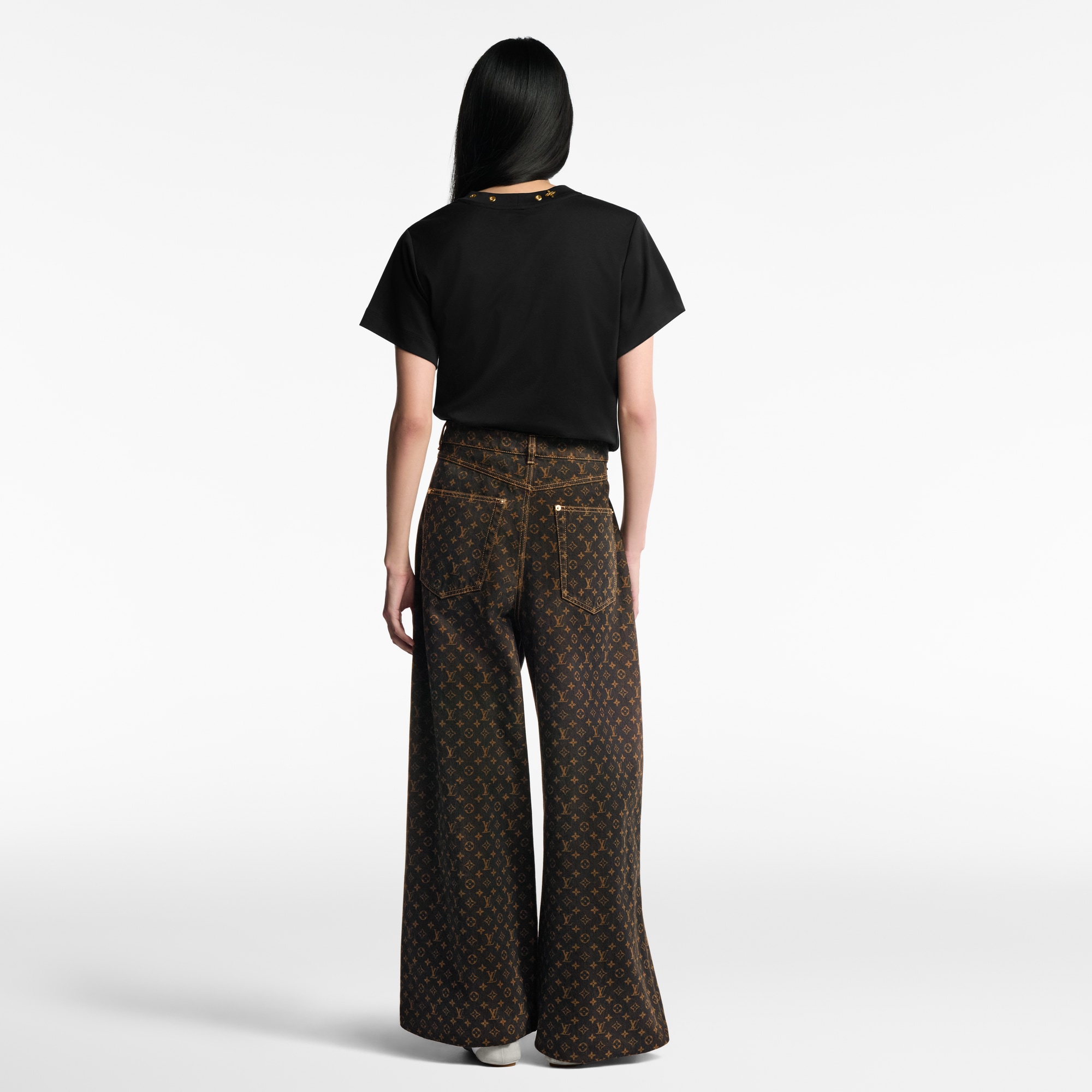  Ready-to-Wear Pants Monogram Straight-Cut Jeans | Louis Vuitton ® (Product zoom)