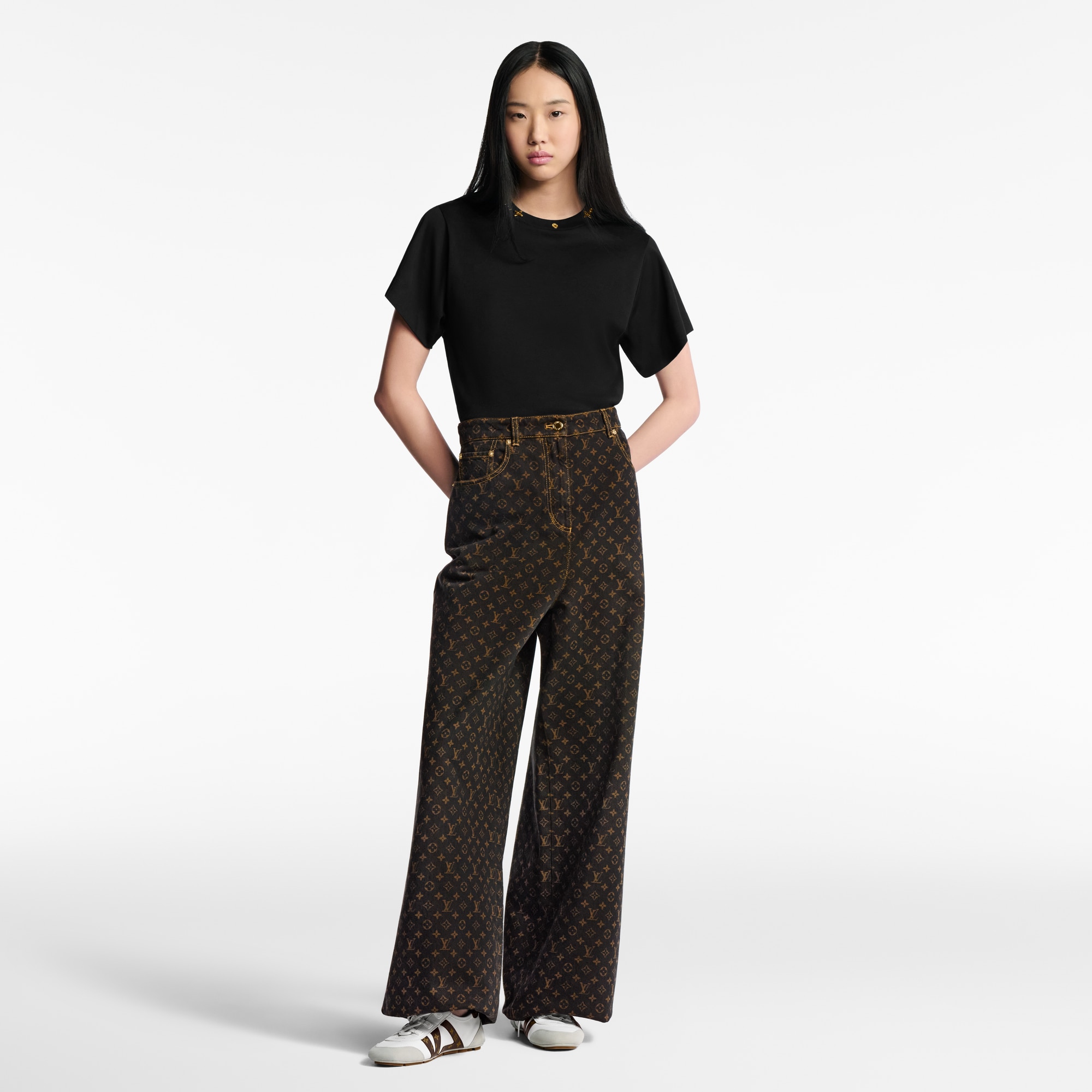  Ready-to-Wear Pants Monogram Straight-Cut Jeans | Louis Vuitton ® (Product zoom)