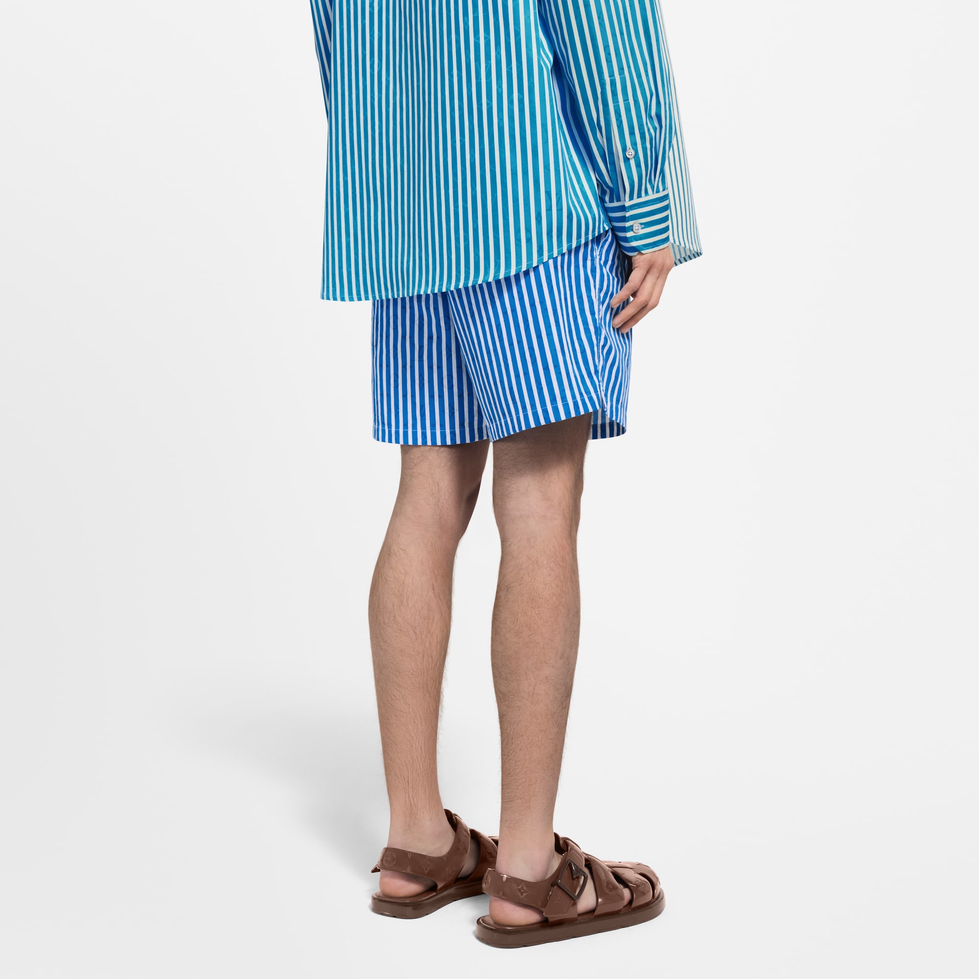  Ready-to-Wear Swimwear Monogram Striped Swim Shorts | Louis Vuitton ® (Product zoom)