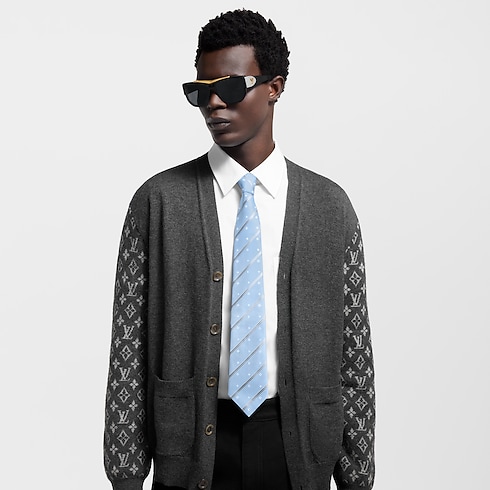 S00 Accessories Ties and Pocket Squares Monogram Stripes Tie | Louis Vuitton ® (Product zoom)