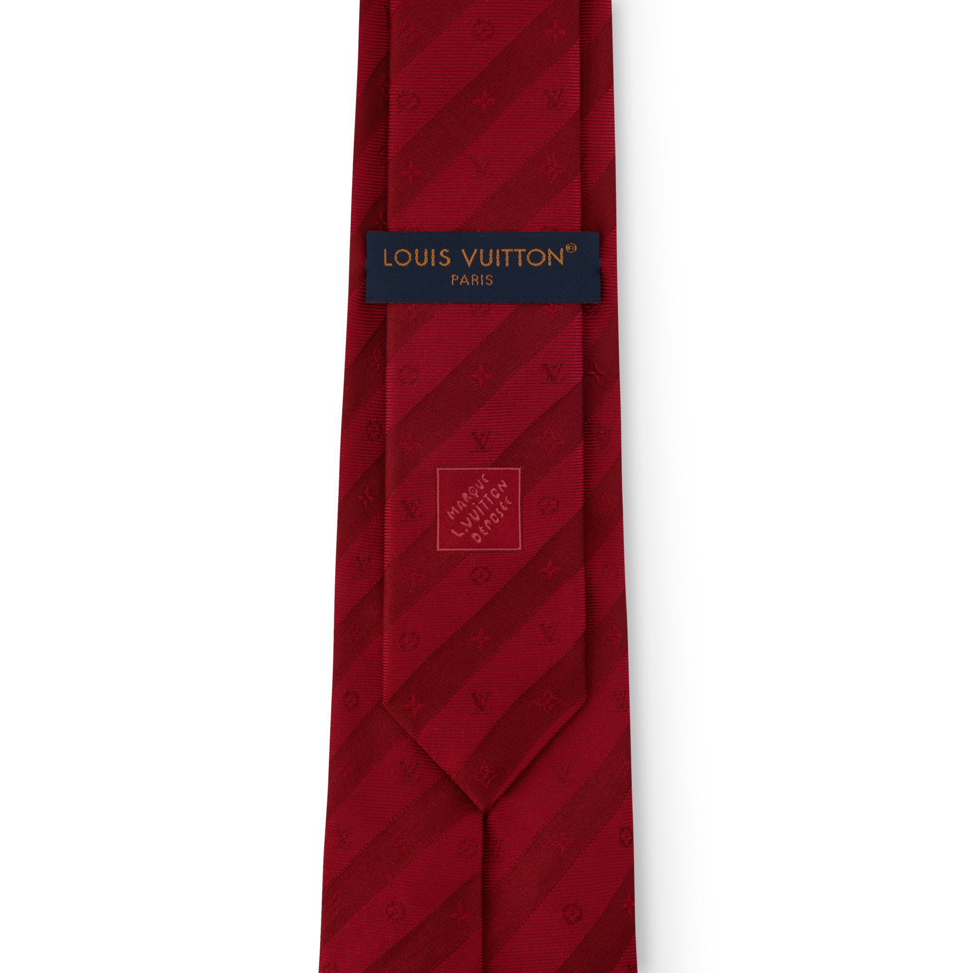 S00 Accessories Ties and Pocket Squares Monogram Stripy Tie | Louis Vuitton ® (Product zoom)