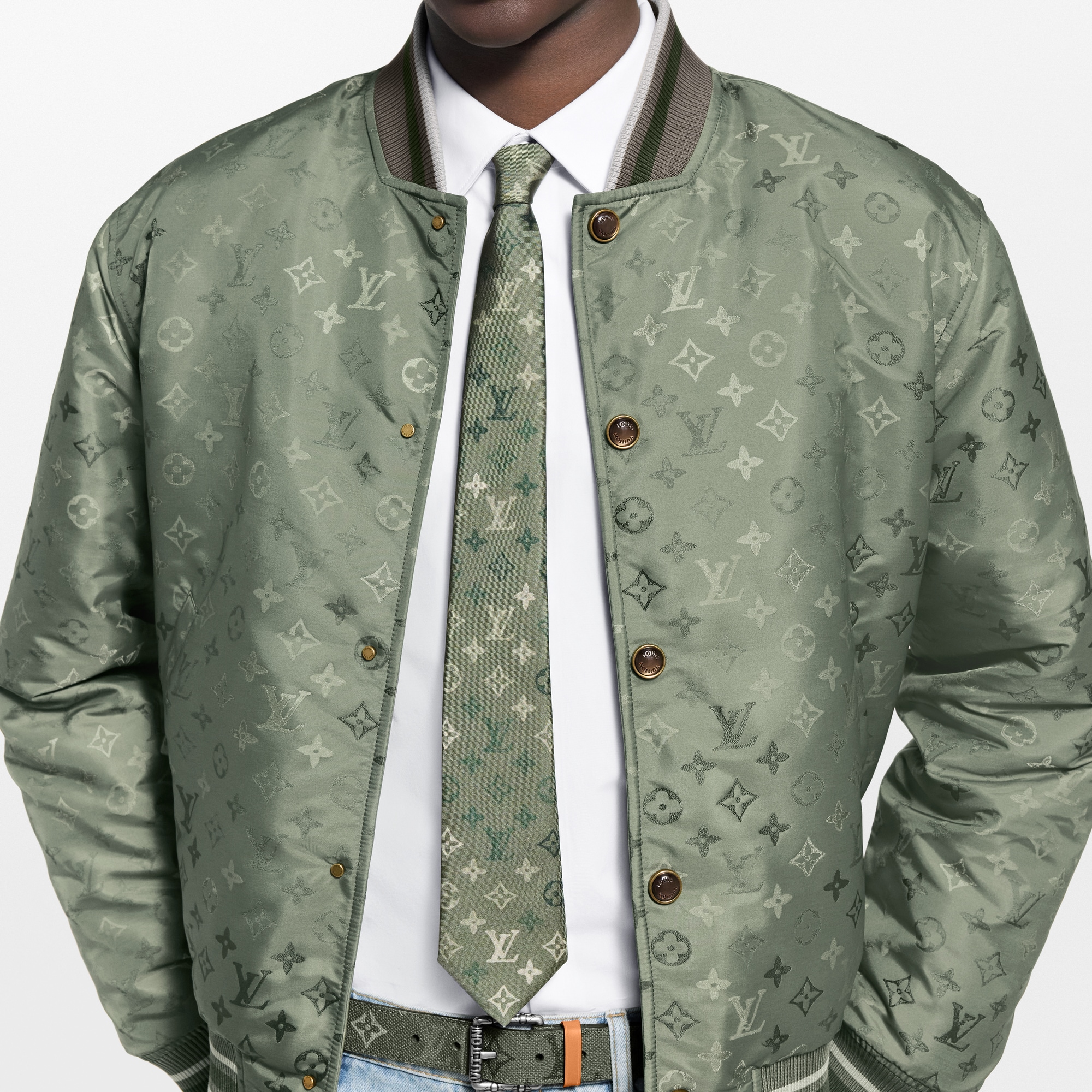 S00 Accessories Ties and Pocket Squares Monogram Surplus Tie | Louis Vuitton ® (Product zoom)