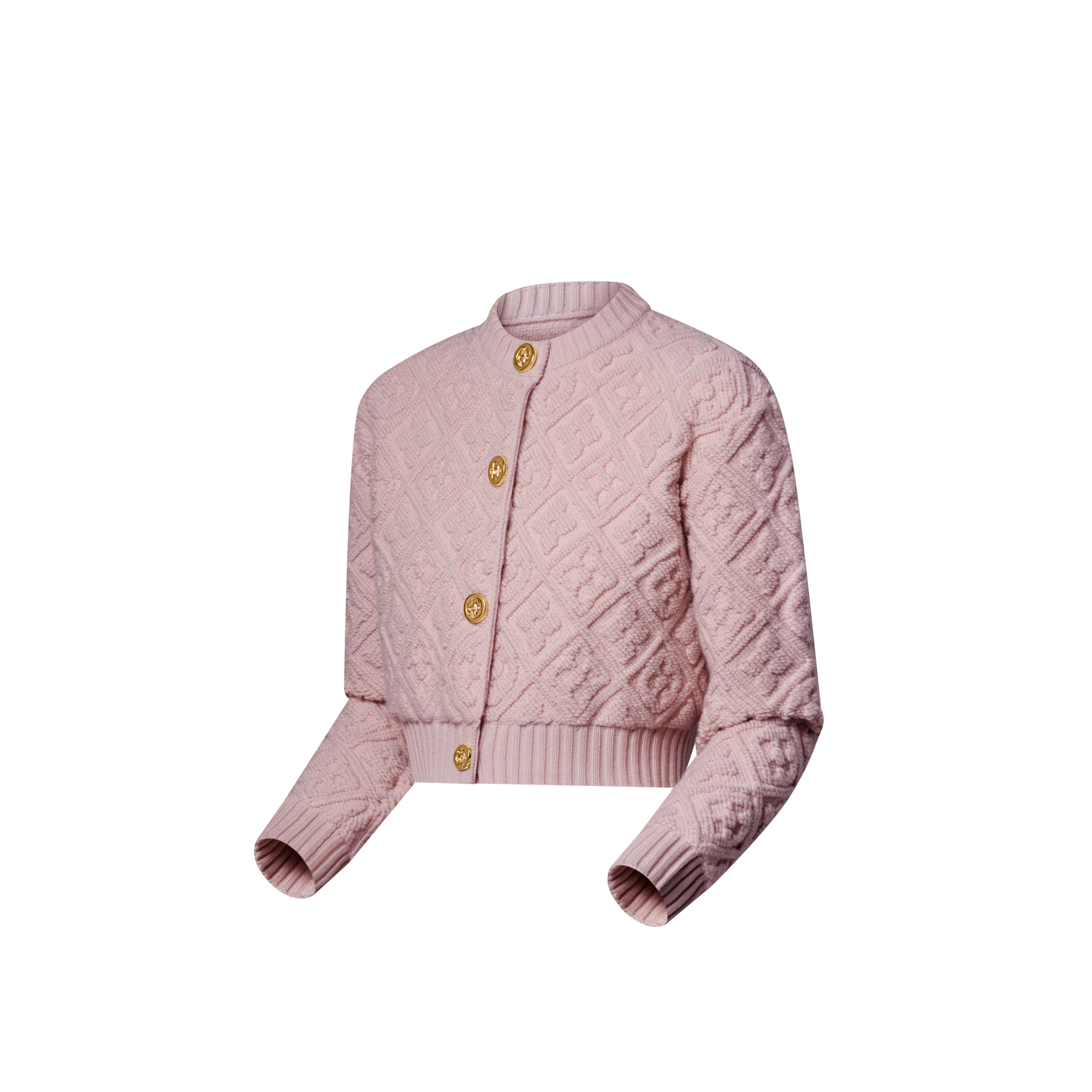  Ready-to-Wear Knitwear Monogram Toweling Cardigan | Louis Vuitton ® (Product zoom)
