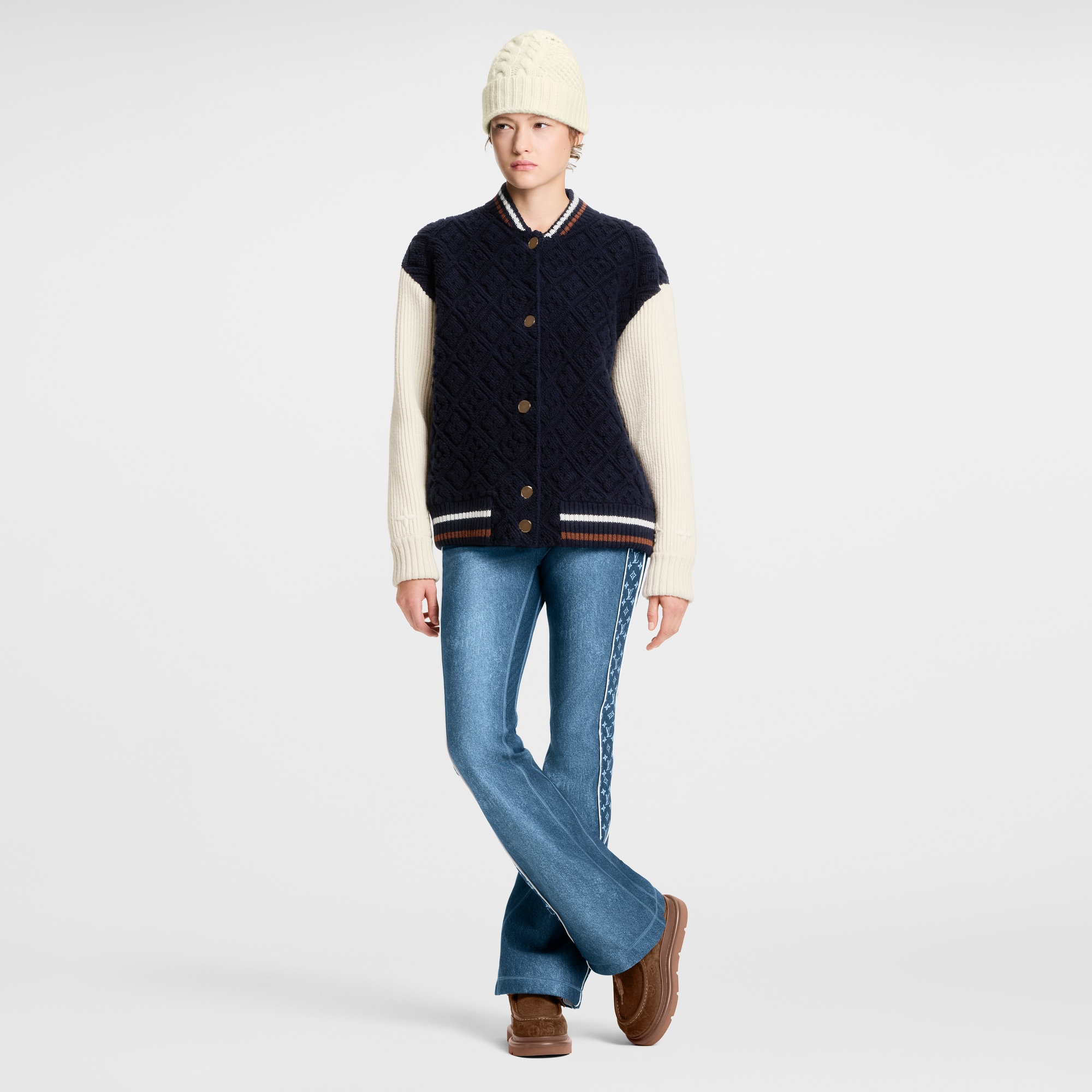  Ready-to-Wear Coats and Jackets Monogram Toweling Varsity Jacket | Louis Vuitton ® (Product zoom)