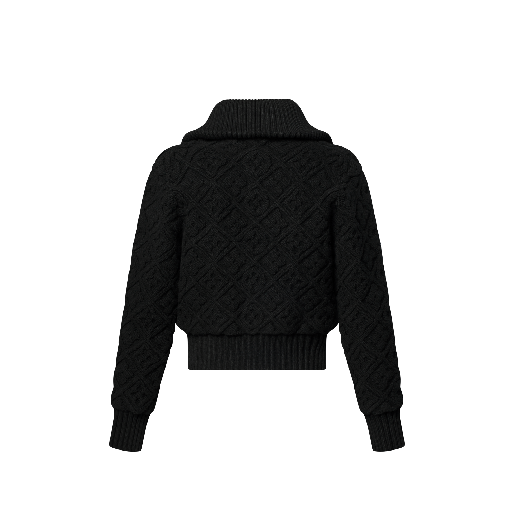  Ready-to-Wear Knitwear Monogram Toweling Zip-Up Jacket | Louis Vuitton ® (Product zoom)