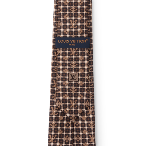 S00 Accessories All Accessories Monogram Windowpane Tie | Louis Vuitton ® (Product zoom)