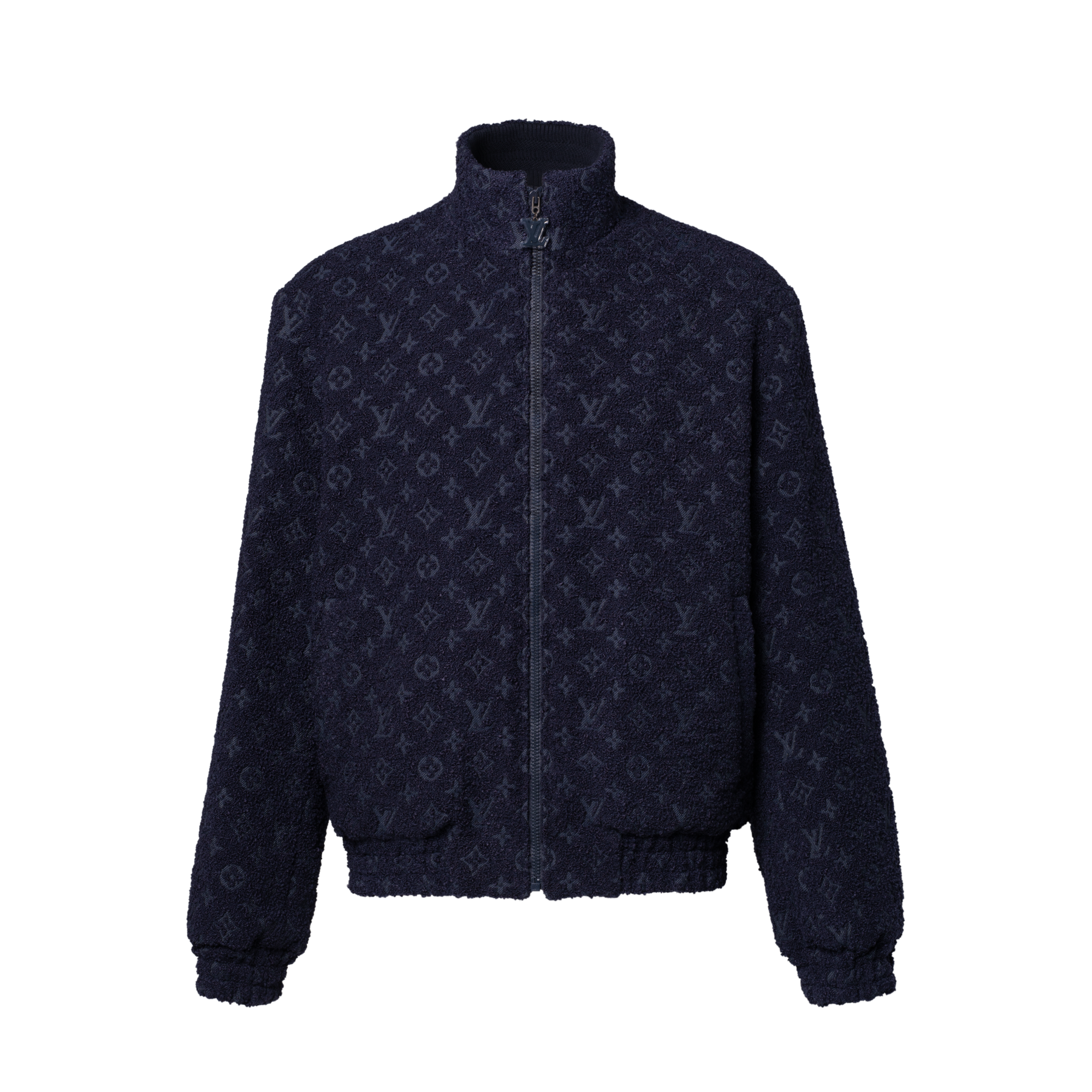  Ready-to-Wear Coats and Outerwear Monogram Wool Bouclette Zipped Blouson | Louis Vuitton ® (Product zoom)