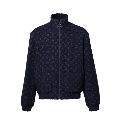 Ready-to-Wear Coats and Outerwear Monogram Wool Bouclette Zipped Blouson | Louis Vuitton ® (Product zoom)