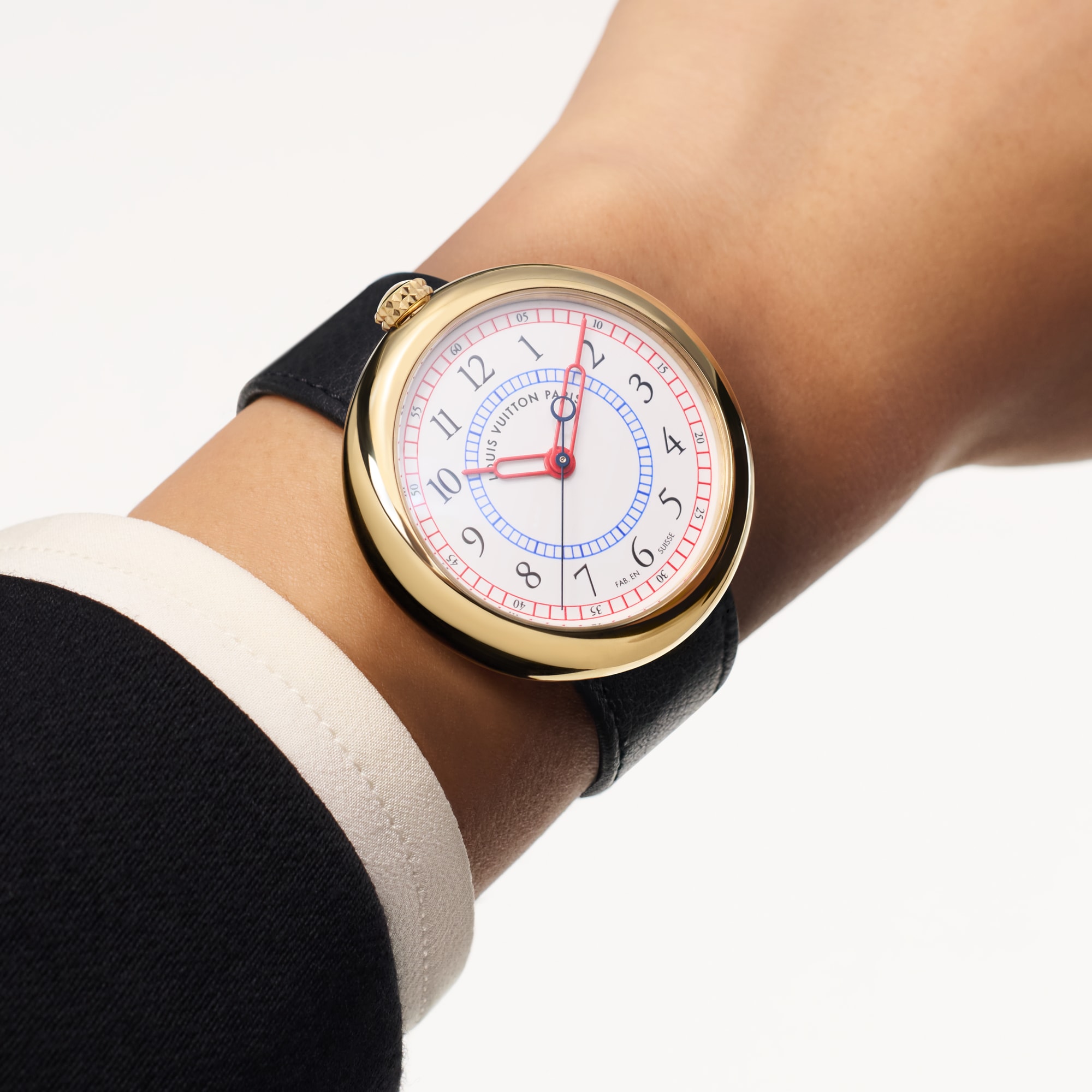  Toutes les Montres } Montre Louis Vuitton Monterey, automatique, 39 mm, or jaune | Louis Vuitton ® (Zoom produit)