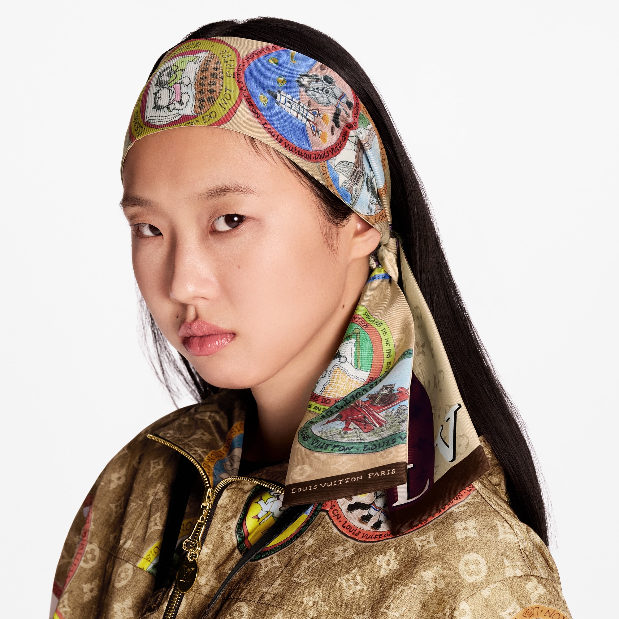 S00 Accessories Silk Squares and Bandeaus  My LV Trunk Bandeau | Louis Vuitton ® (Product zoom)