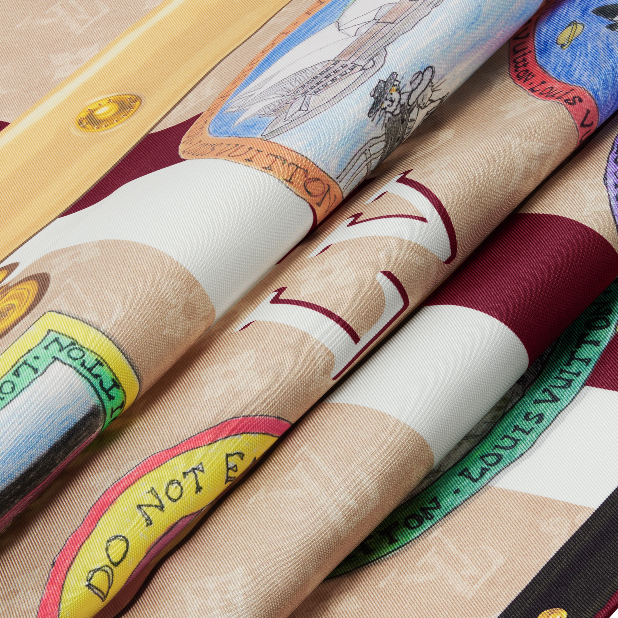 S00 Accessories Silk Squares and Bandeaus  My LV Trunk Square 90 | Louis Vuitton ® (Product zoom)