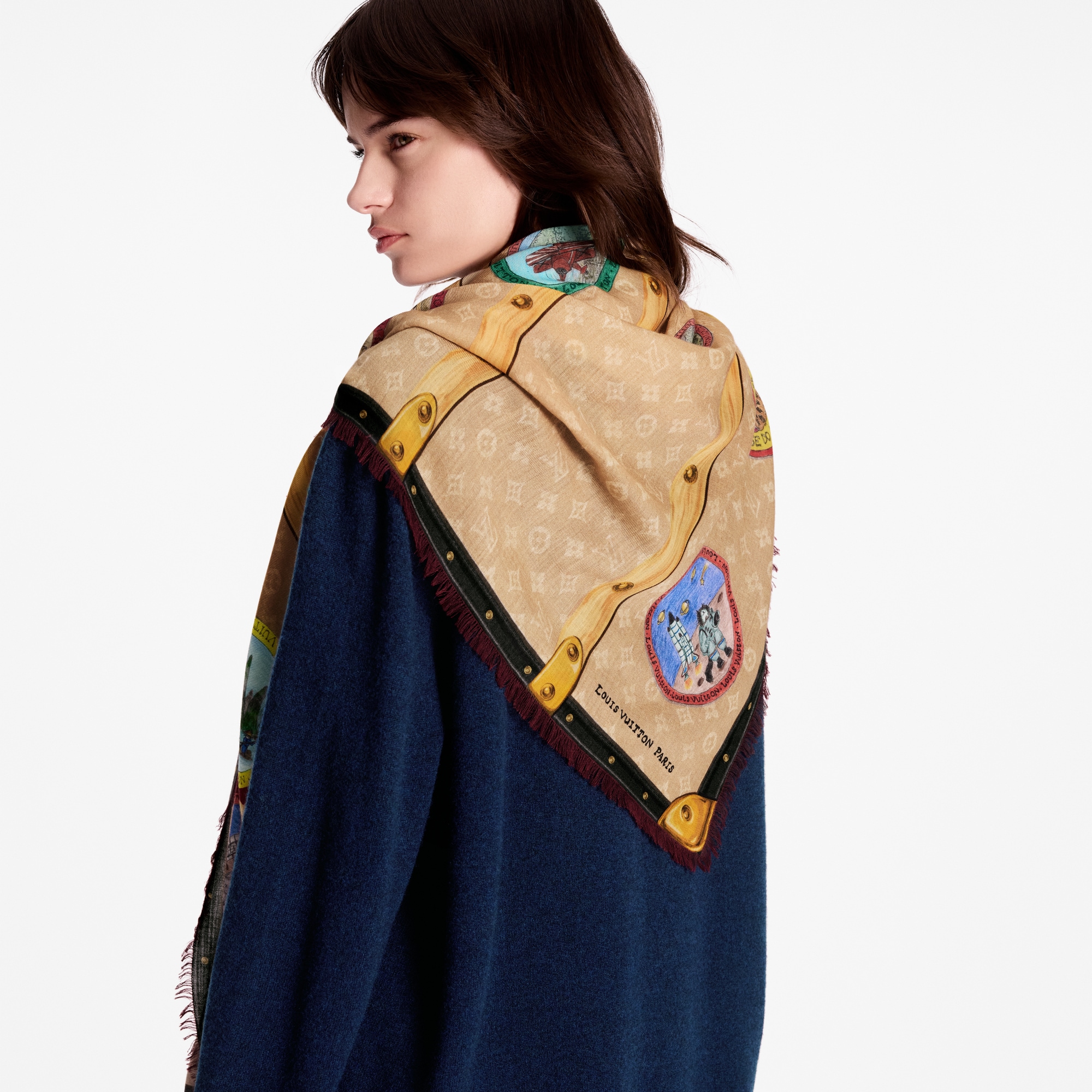 S00 Accessories Shawls and Stoles My LV Trunk Stole | Louis Vuitton ® (Product zoom)